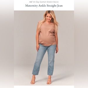 Abercrombie & Fitch Maternity Ankle Straight Jean 29L